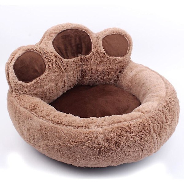 Hundekurv - hundeseng - pude - hundekurv - poteform - brun S