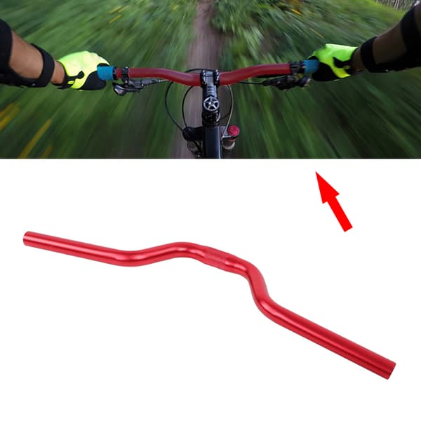 Aluminium Cykel Fixed Gear Riser Bar Styr 25.4mm*520mm (rød)