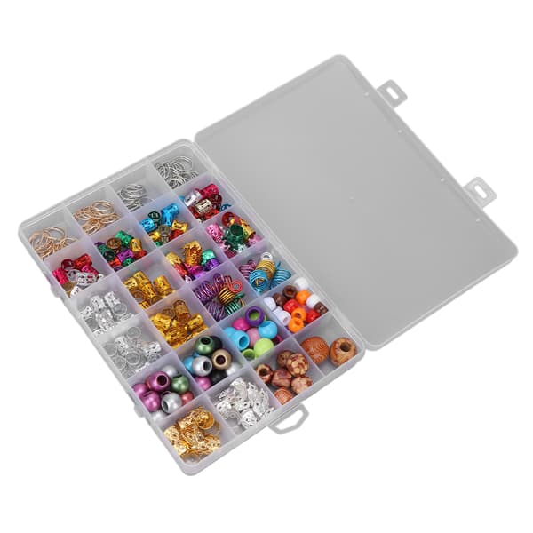278 stk. Hårspole Dreadlocks Perler Legering Træ Hår Smykker Ringe Clips til Hårpynt Tilbehør
