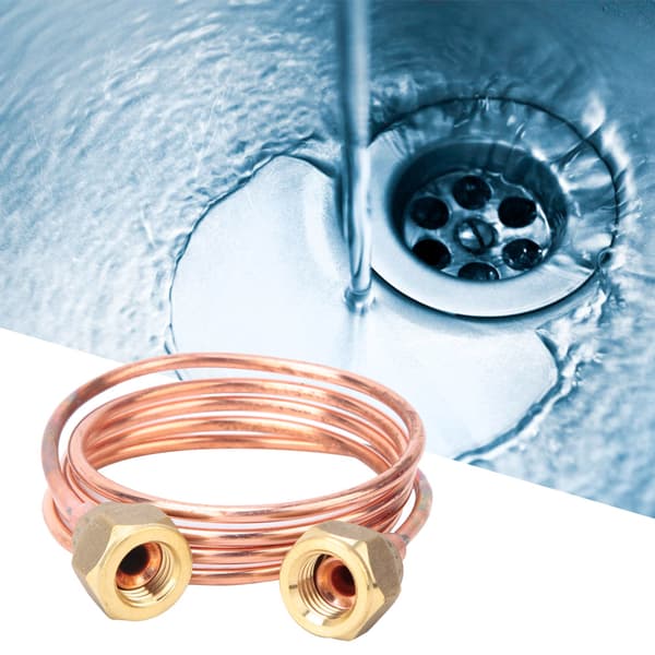 Blød Fleksibel Kobber Kapillarrør 2,8 mm G1/4\" Køledele (900 mm)