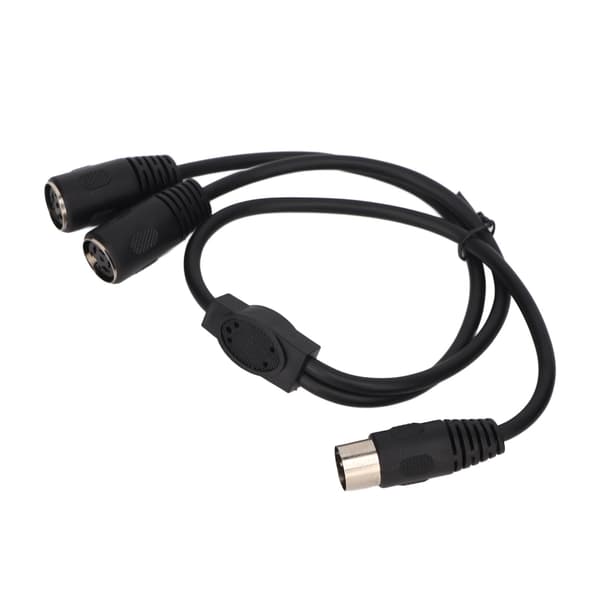 DIN 4PIN til 2DIN 4PIN Adapterkabel Professionel Han til Hun 4 Pin Mini DIN Y Splitterkabel 0,5 m