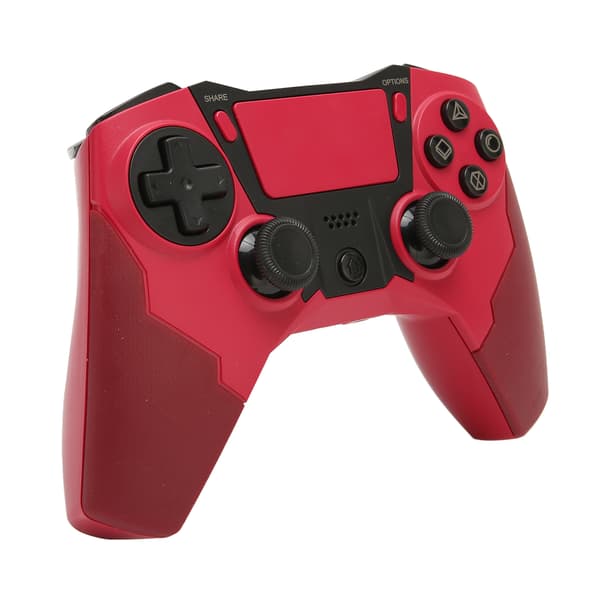 Bluetooth-controller med dobbelt vibration, 6-akset følsom trådløs gamepad joystick med LED-indikator til PS4 PC mobiltelefon