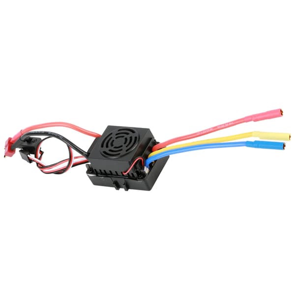 HOBBYFANS 60A Brushless ESC Sensorløs Elektronisk Hastighetskontroll med 4.0 Bananhode for RC Bil Svart