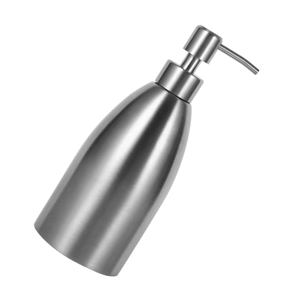 500 ml sæbedispenser i rustfrit stål, køkkenvaskarmatur, badeværelse, shampooæske, sæbebeholder