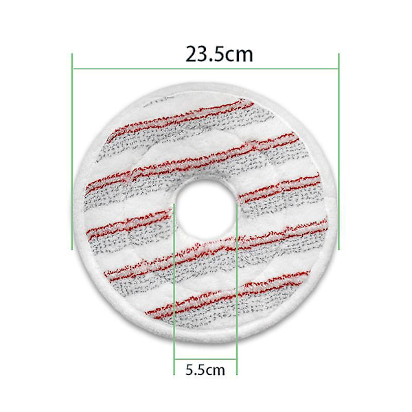 2 pakkauksen punaiset vaihtomoppipäät Vileda Spin Mop ja Bucket Set, täyttö, yhteensopiva Vileda Spin ja Clean Mop kanssa