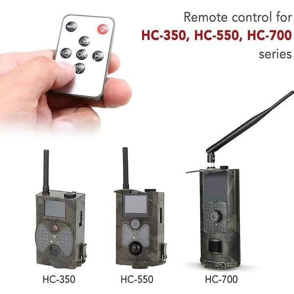 Fjernkontroll for HC-300 HC-350 HC-550 HC-700 viltkameraer