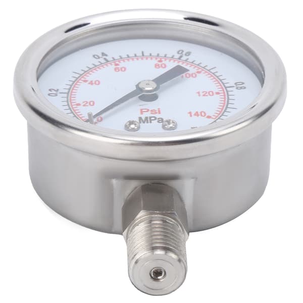 Trykmåler Rustfrit Stål Industriel Måler Præcis Måling 0‑1.0MPa M14x1.5 Y‑60BF