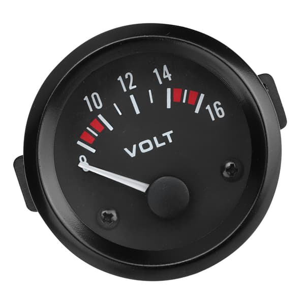 Bil Universal 12V Voltmeter 52mm/2in Spenningsmåler 8-16V BX100007