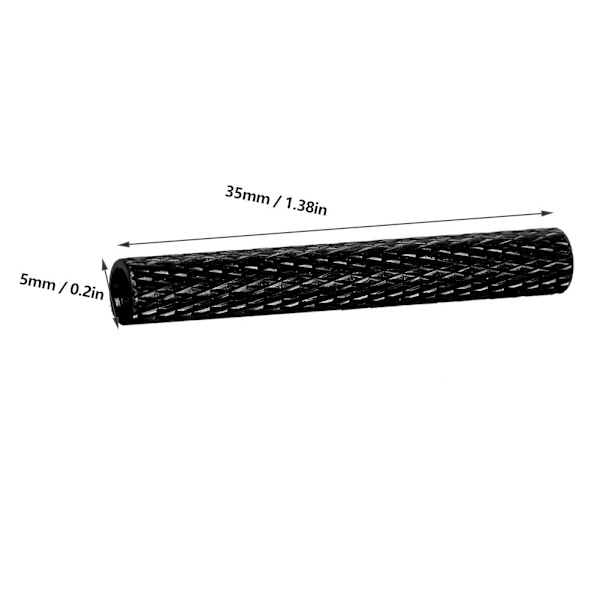 10 stk Standoff M3x35mm anodiseret aluminiumslegering indvendigt gevind søjle afstandsstykke Sort