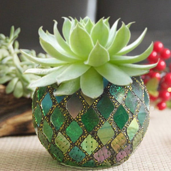 Lysestage i glas DIY Røgelse lyskop Succulent urtepotte Penholder til bryllupsfester Indretning af hjemmet