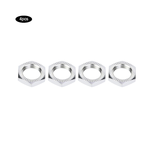 Aluminiumlegering M12 Hjulmuttrar 17mm Skiftnyckel för 1/8 RC Bil Tillbehör (Silver)