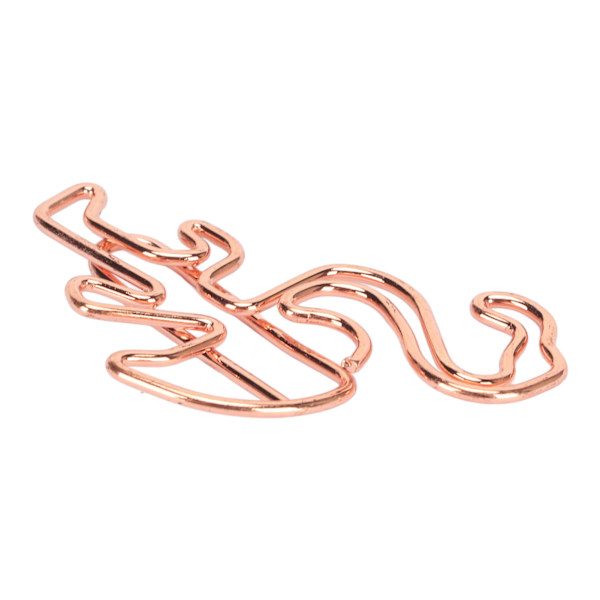 100 st Flamingo Pappersklämma Söt djurform Filanteckning Sidmarkeringsklämmor Bokmärke för filklassificering Rose Gold