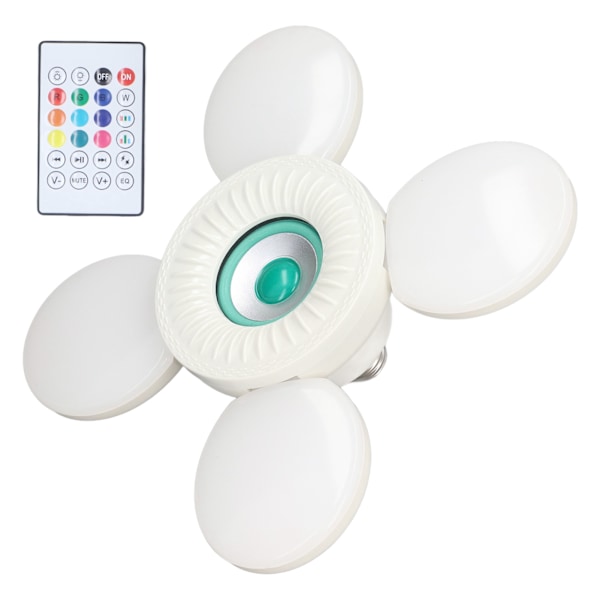 Deformerbar lampa RGB-färg Ljus Justerbar vinkel Fällbar design Fjärrkontroll Högtalarljus 85‑265V