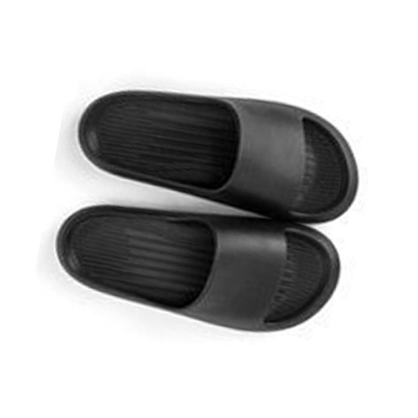 EVA Duschtofflor Slide Sandaler Duschskor för Badrum Pool Strand för Kvinnor och Män Svart 35-36