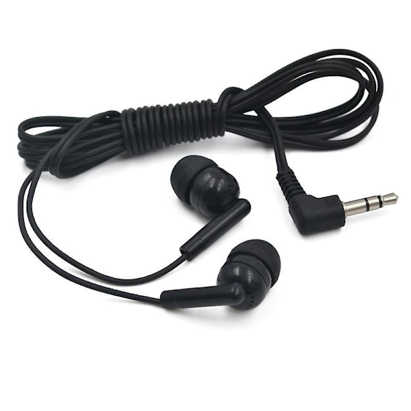 Black In-ear Wired Headphones with Microphone