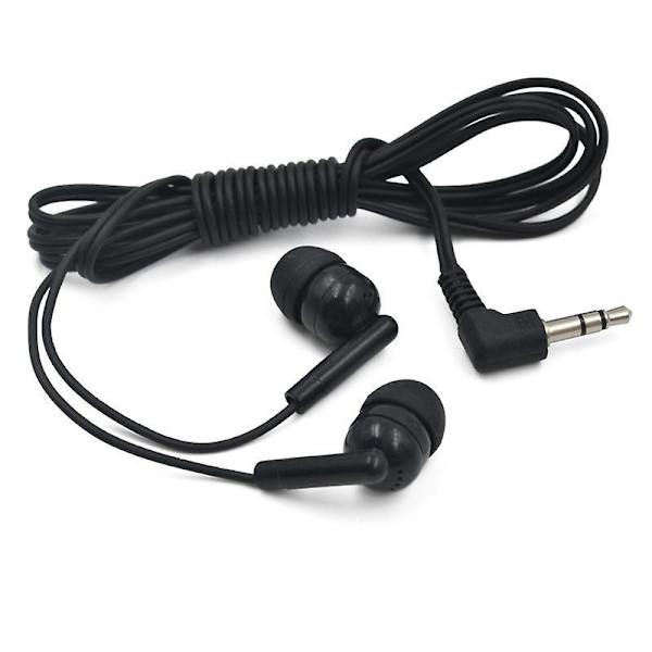 Sorte In-Ear Trådbundne Hovedtelefoner med Mikrofon