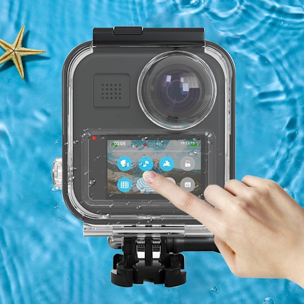 Vanntett dykkerveske for GoPro MAX actionkamera