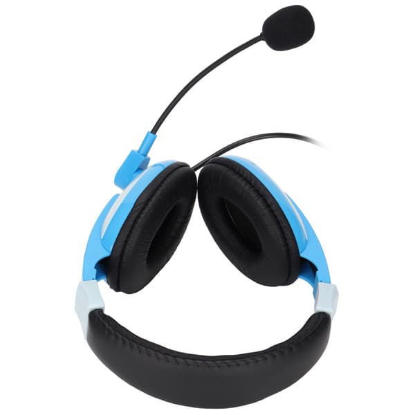 Somic Electronics Hörlurar Multifunktionella Kontakter Röst Gaming Headset med Mikrofon för Datorer Mobiltelefon Grå Blå