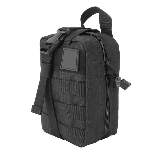 Udendørs højkvalitets rejsenødoverlevelsestaske Rescue Medical Pouch Pack (sort)