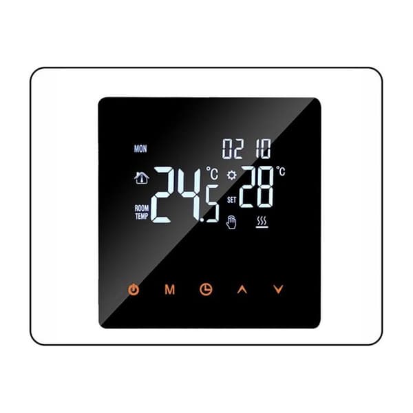 Tonchean – 3A Vægmonteret Programmerbar Kedeltermostat – 90-240V Spænding – Touch Kontrol – WiFi Forbindelse – Elegant Design