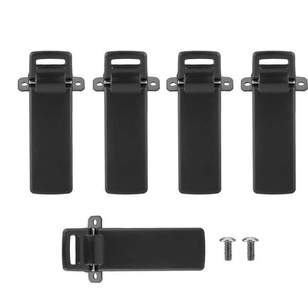 5 ST Walkie Talkie Back Clip Two Way Radio Original midjebältes Clip för Baofeng UV-5R