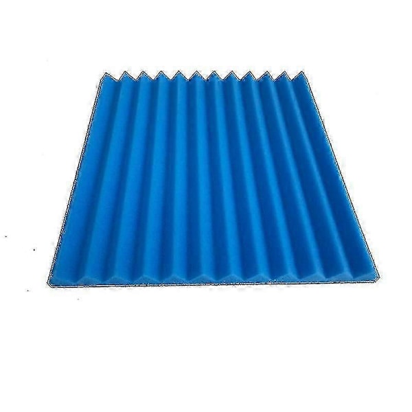 12 stk. 300x300x25mm Akustisk Skum Lydisolering Paneler Til Ktv Bar Lydisolering Studie Kiler blå