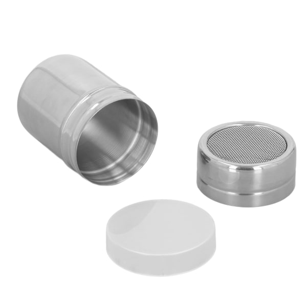 Kaffe Pulver Sie Shaker Rustfrit Stål Kakao Shaker Fugtsikker Pulver Sigte Cylinder Med Låg