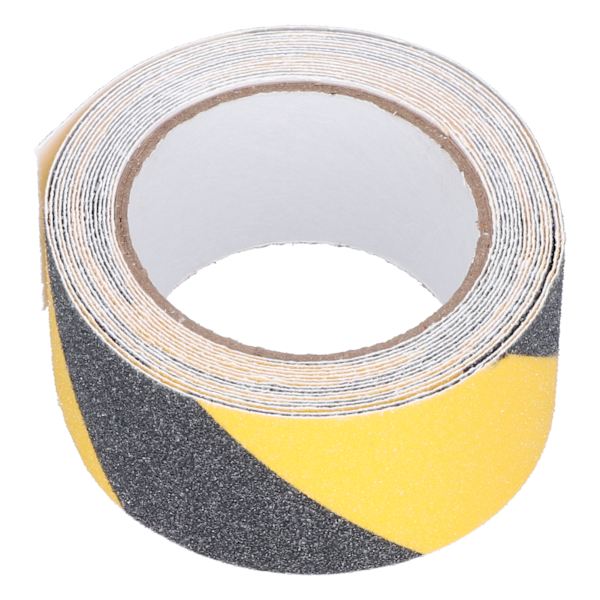 Sklisikre tape utendørs høy friksjon trekkraft Sikkerhet Abrasive selvklebende tape 5 meter lang gul svart