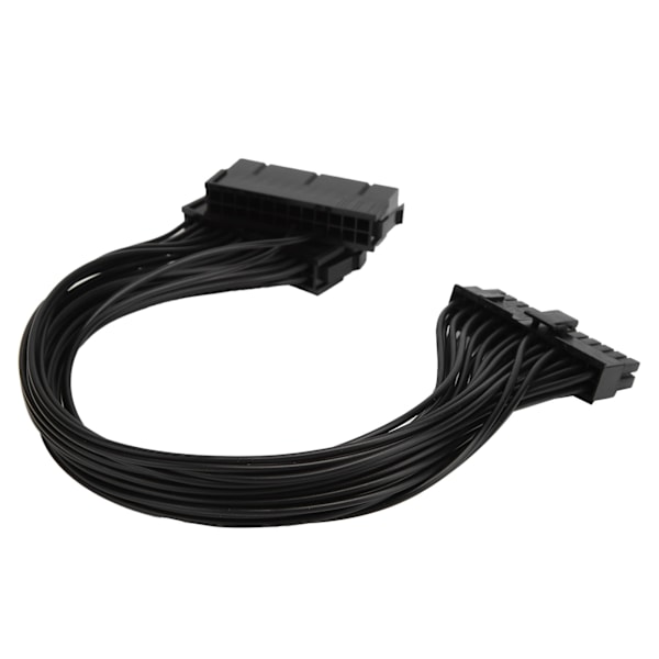5 st Dual Power Supply Start Cable ATX 24Pin till moderkort Synkron förlängningssladd