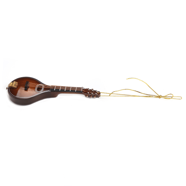 Miniature Mandolin Model Træ Musikinstrument Samlerobjekt Gavedekoration 12cm