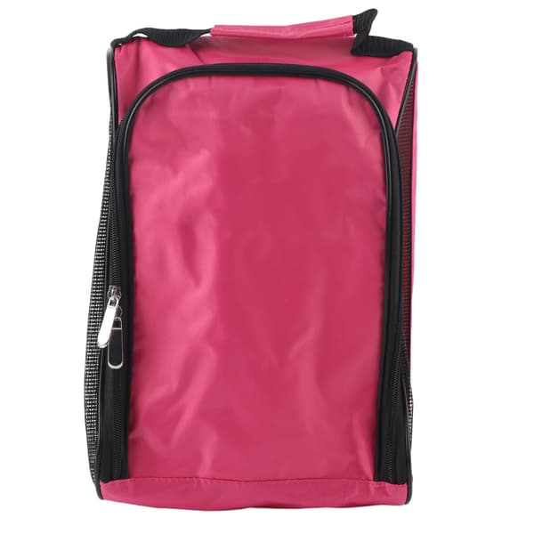Nylon Golf Sko Taske Pink Bærbar Åndbar Stor Kapacitet Sko Opbevaring Organizer