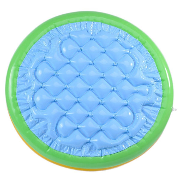 60cm/90cm/120cm Baby Svømmebasseng 3 Farger Regnbue Rund PVC Oppblåsbar Barn Liten Pumpebasseng Blåse Opp Barn Polstring Basseng