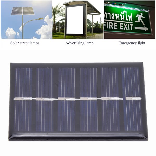 3 stk 100MA 0,3W Polysilisium Solcellepanel Ladekraftkort Lader for Små Strømapparater 65x48MM