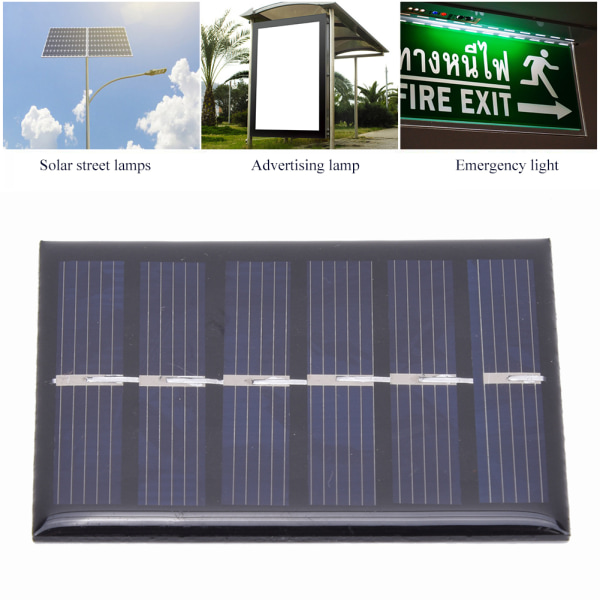 3st 100MA 0,3W polysilikon solpanelladdare Power Board Laddare för små power 65x48MM