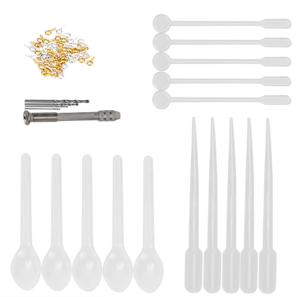Gör-det-själv smyckeshängetillverkning Dropper Handborr Skruv Ögonverktyg Kit Tillbehör Tillbehör