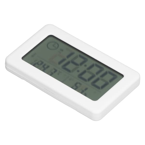 Digital klocka Enkel Mini Speciell Spegeldesign Bärbar Praktisk Vit Elektronisk Klocka