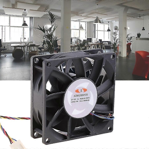 Kz8025b012u 8cm Blæser 12v 1.00a 4 Linjer 4pin Høj Hastighed Server Strømforsyning Køleblæser
