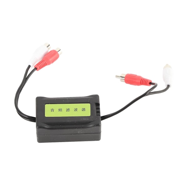 Radio Støyfilter Jordingssløyfeisolator RCA-kontakter 3,5 mm/0,1 tommer Bilstereo Stemmefrekvensfilter for bil