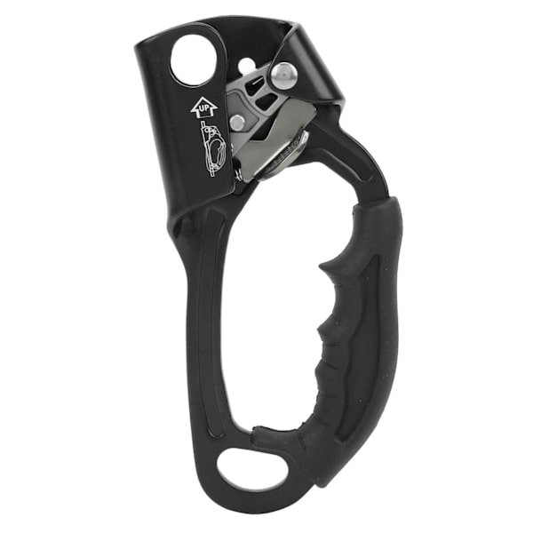 Klättring Hand Ascender Aviation Lättmetall Bergsklättring Klipp Rappelling Utrustning Utrustning Vänster Hand Svart