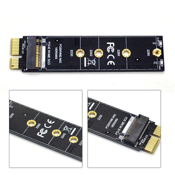 NVME M.2 - PCI-E3.0 1X nopea laajennussovitinkortti M Key NGFF -muunninkorttimoduuli