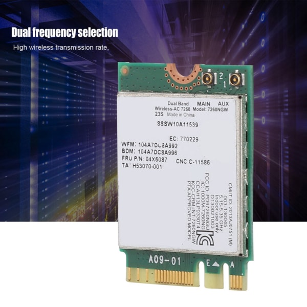 Til Intel 7260AC 7260NGW Dual band trådløst netværkskort til Lenovo IBM Thinkpad FRU04X6087
