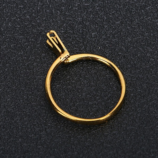 Profesjonell diamantholder Edelstener Spring Prong Claw Ring Smykker Display Tilbehør Gul (Kort)