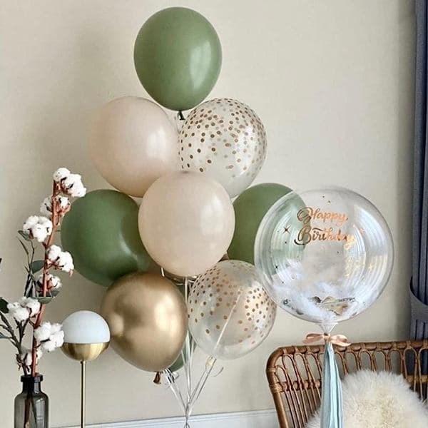 119-dele Ballonbue Sæt Salviegrøn Ballonguirlande Sæt Jungle