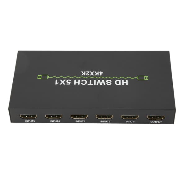 5 ind 1 ud lydskifter 4k 30Hz HD-skifter til computer bærbar computer set-top-bokse smartbokse 100-240V EU-stik
