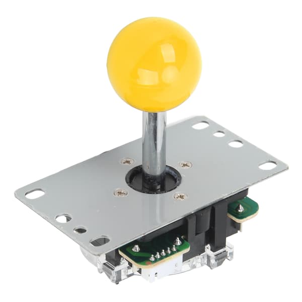 DIY USB-kontroller Dataspill-Joystick med kontrollbrikke for arkadespill, gul