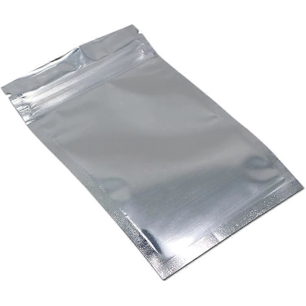 50 stk. 20x30 cm (7,87x11,81 tommer) Gjenbrukbar Klar Front Folie Aluminium Glidelåspose med Vindu Lufttett Varmeforsegling Mylar Folieposer for Glidelåspose Gjenbrukbar