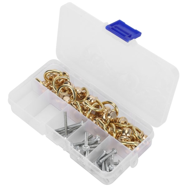 Nagelnit napphuvudknappar med D-ring hantverksdekoration DIY-tillbehör