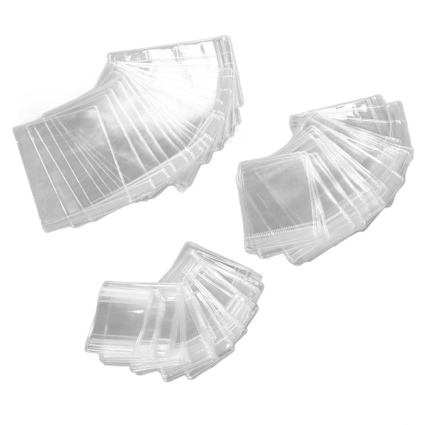 120 stk klare smykkeposer fortykket oksidasjonsmotstand PVC klare smykker Ziplock poser for øredobber Ringer smykker