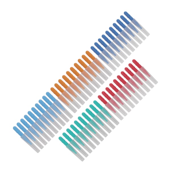 50 st interdentalborstar för munhygien och rengöring av tänder
