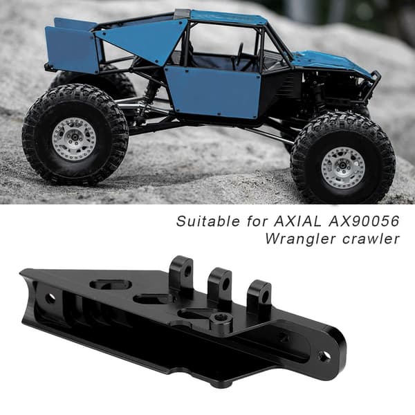 Aluminiumslegering Bageste 4-Link Montering til AXIAL AX90056 Jeep Wrangler RC Crawler Del (Sort)